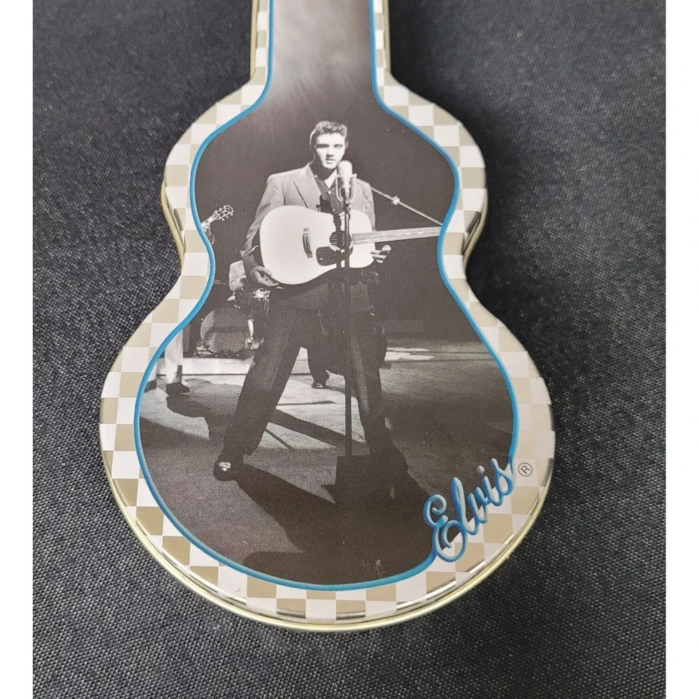 Wertheimer Collection Elvis Presley Guitar-Shaped Collectible Tin (2002) - Empty